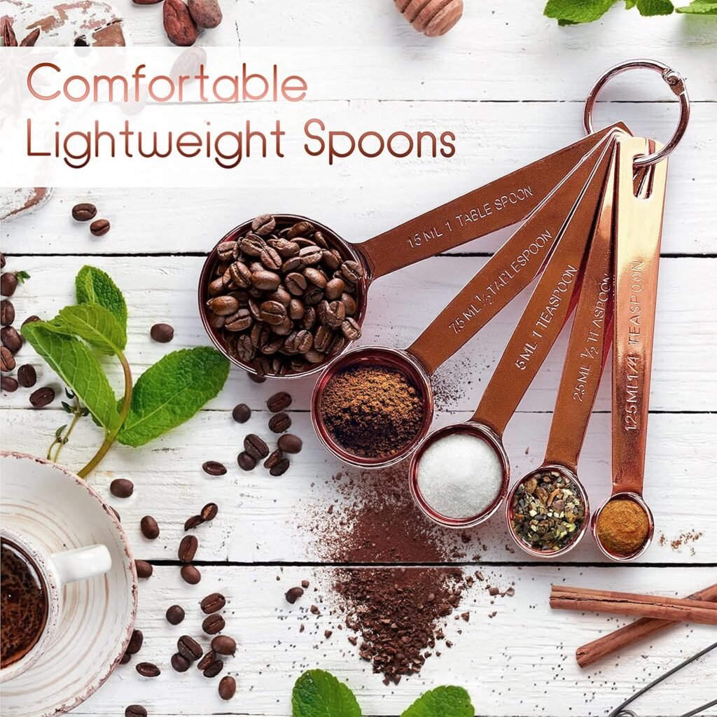 Copper Measuring Cups and Spoons